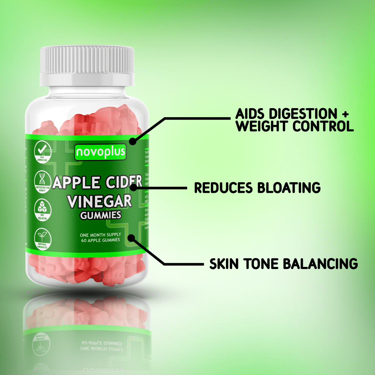 Apple Cider Vinegar Gummies - Novoplus