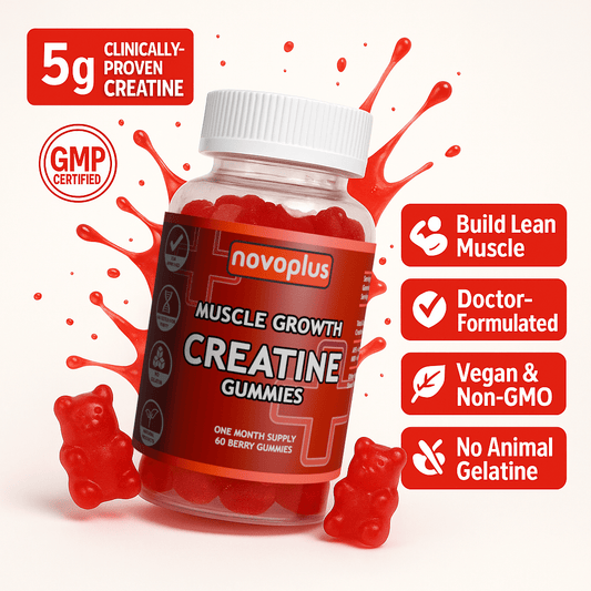 Creatine + Collagen + Pre - Workout Gummies Bundle - Novoplus