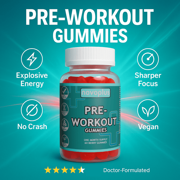 Creatine + Collagen + Pre - Workout Gummies Bundle - Novoplus