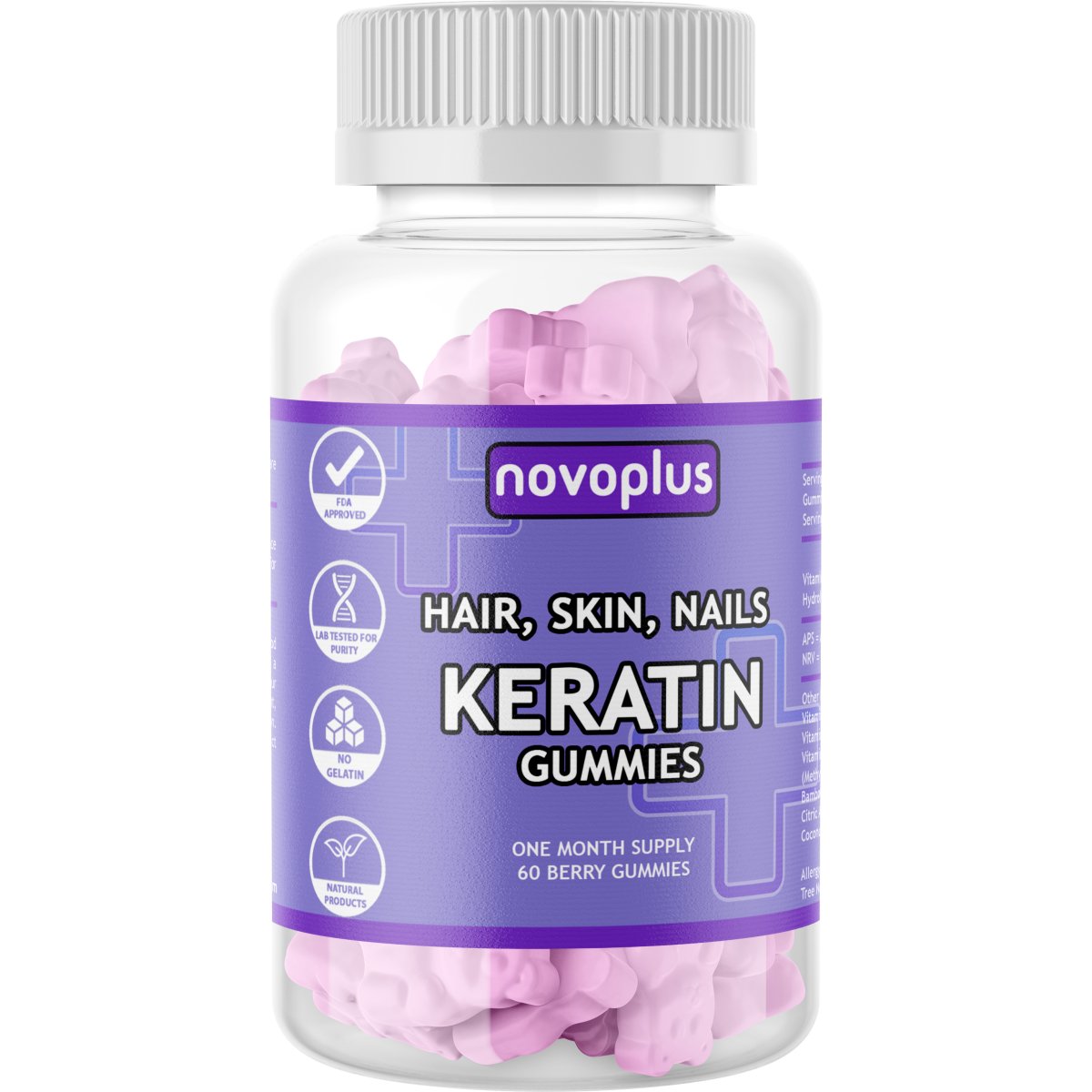 Healthy Hair Keratin Gummies - Novoplus