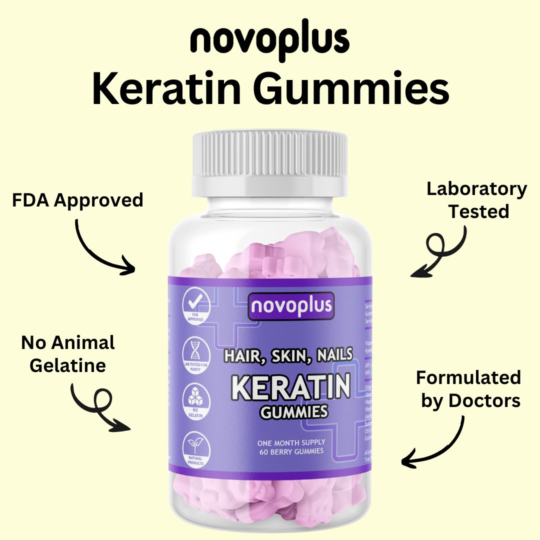 Healthy Hair Keratin Gummies - Novoplus