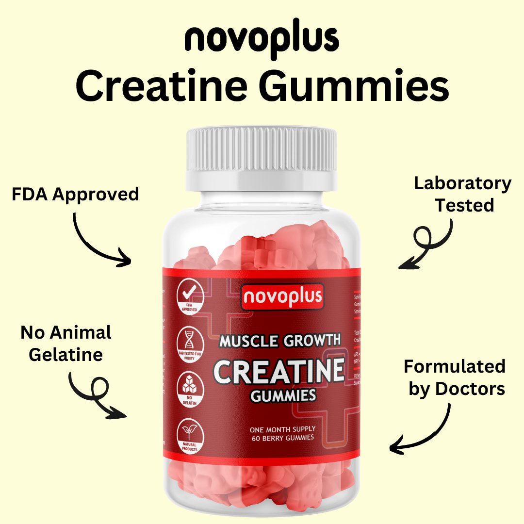 Muscle Growth Creatine Gummies - Novoplus