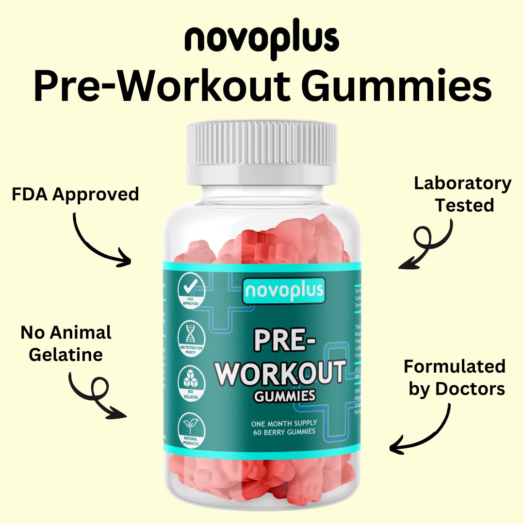 Pre - Workout Gummies - Novoplus