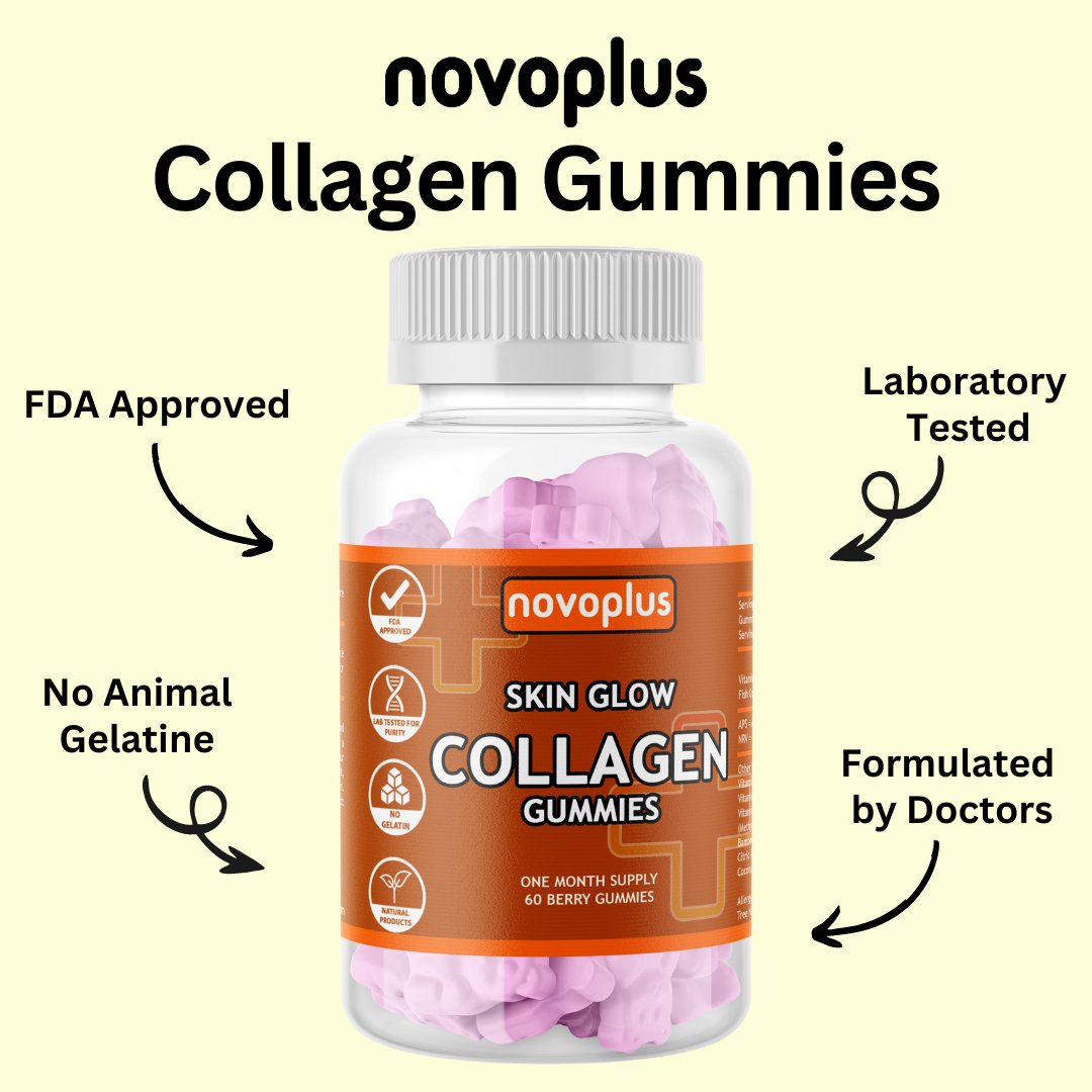 Skin Glow Collagen Gummies - Novoplus